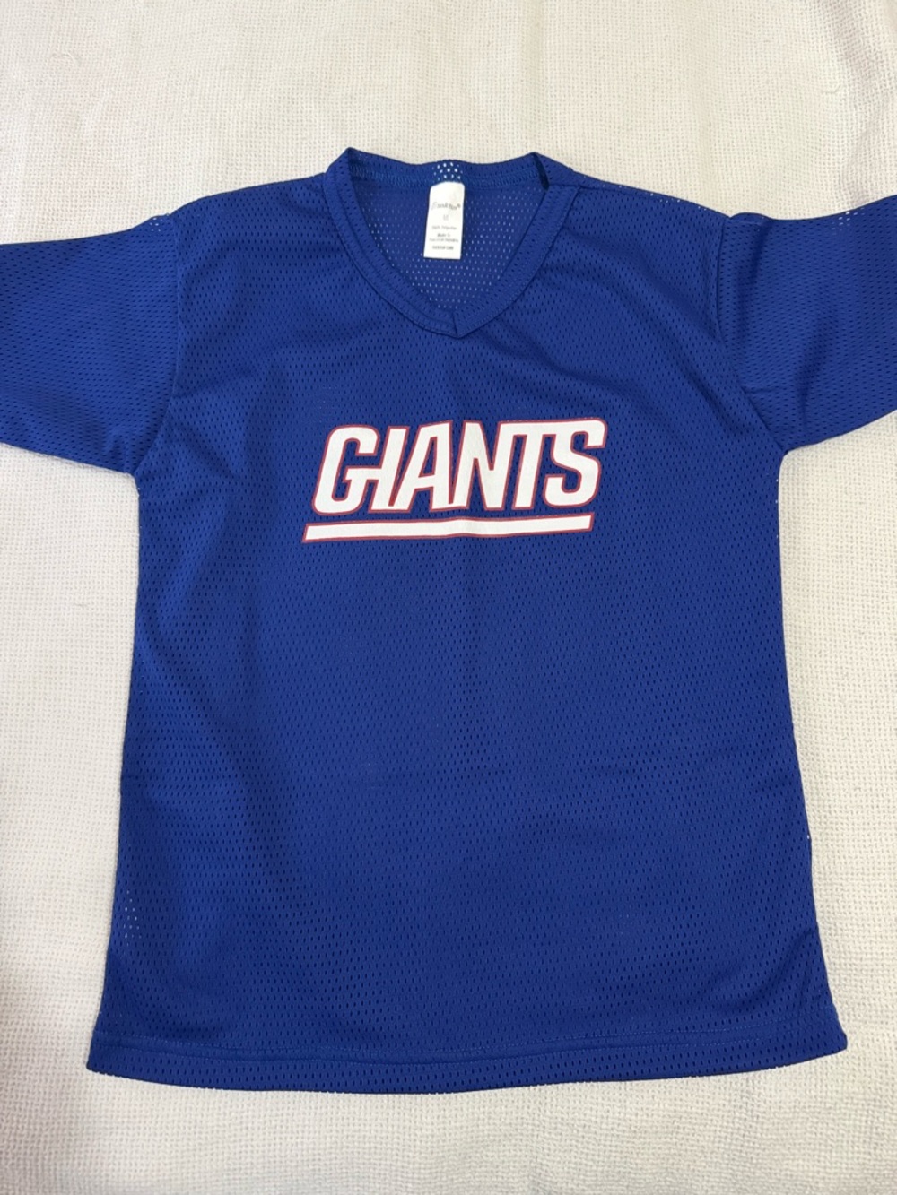 Kids Blue 'Giants' Mesh Sports Tee